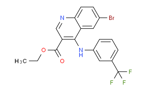449197-54-0 | 6-溴-4-((3-(三氟甲基)苯基)氨基)喹啉-3-甲酸乙酯