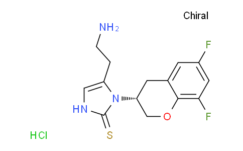 677773-32-9 | (R)-5-(2-aminoethyl)-1-(6,8-difluorochroman-3-yl)-1,3-dihydroimidazole-2-thione hydrochloride