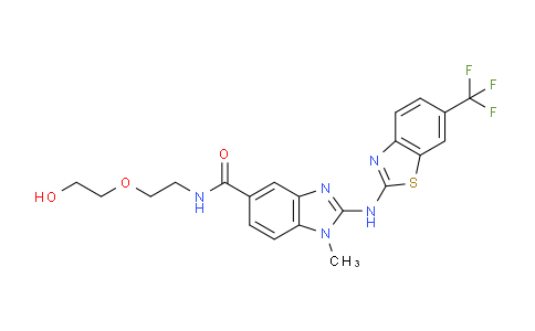 1325721-55-8 | 1H-Benzimidazole-5-carboxamide, N-[2-(2-hydroxyethoxy)ethyl]-1-methyl-2-[[6-(trifluoromethyl)-2-benzothiazolyl]amino]-