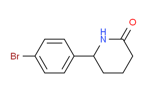 CAS No. 267880-78-4, 2-Piperidinone, 6-(4-bromophenyl)-