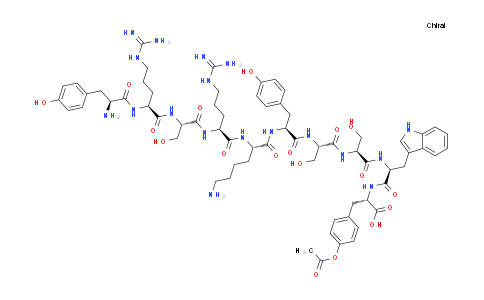 CAS No. 2828433-35-6, L-Tyrosyl-L-arginyl-L-seryl-L-arginyl-L-lysyl-L-tyrosyl-L-seryl-L-seryl-L-tryptophyl-L-tyrosine acetate