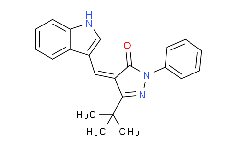 1159976-44-9 | 3-(叔丁基)-4-(吲哚-3-基亚甲基)-1-苯基-2-吡唑啉-5-酮