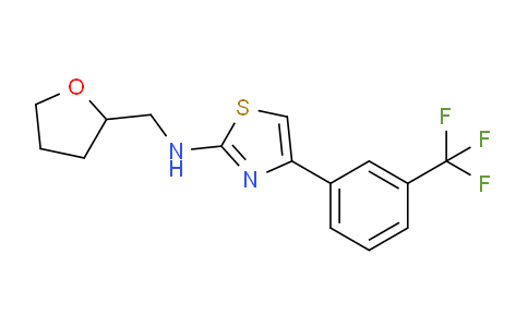 929973-84-2 | N-(oxolan-2-yl)methyl-4-3-(trifluoromethyl)phenyl-1,3-thiazol-2-amine