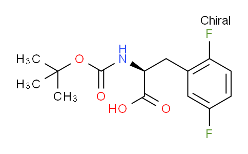 261165-16-6 | (S)-2-((tert-Butoxycarbonyl)amino)-3-(2,5-difluorophenyl)propanoic acid