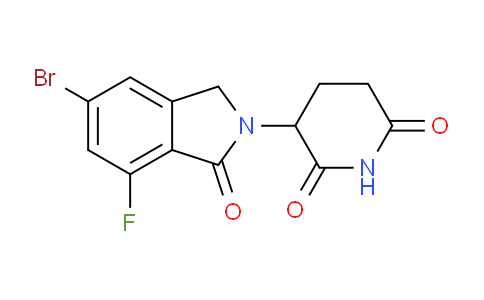 2438240-68-5 | 3-(5-溴-7-氟-1-氧代异吲哚啉-2-基)哌啶-2,6-二酮