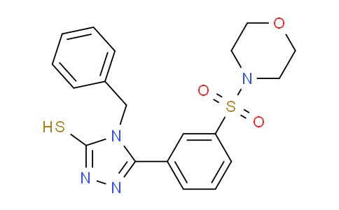 750601-75-3 | 4-benzyl-5-3-(morpholine-4-sulfonyl)phenyl-4H-1,2,4-triazole-3-thiol