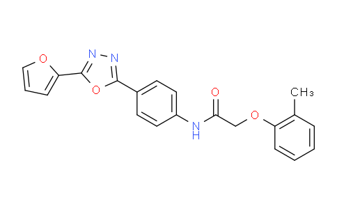 385389-39-9 | N-{4-[5-(2-呋喃基)-1,3,4-恶二唑-2-基]苯基}-2-(2-甲基苯氧基)乙酰胺