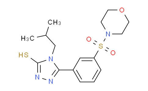 748776-49-0 | 4-(2-methylpropyl)-5-3-(morpholine-4-sulfonyl)phenyl-4H-1,2,4-triazole-3-thiol