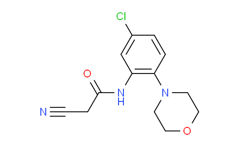 568553-34-4 | N-(5-Chloro-2-morpholin-4-yl-phenyl)-2-cyano-acetamide