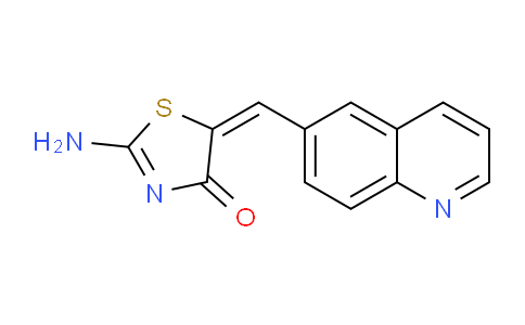 304645-61-2 | 4(5H)-噻唑酮，2-氨基-5-(6-喹啉亚甲基)-