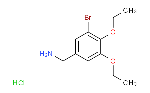 CAS No. 1052510-28-7, 3-Bromo-4,5-diethoxy-benzylamine hydrochloride