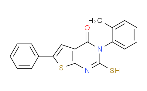 724704-32-9 | 3-(2-methylphenyl)-6-phenyl-2-sulfanyl-3H,4H-thieno2,3-dpyrimidin-4-one
