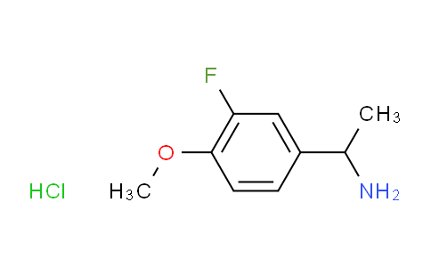 1375472-38-0 | 1-(3-FLUORO-4-METHOXYPHENYL)ETHAN-1-AMINE HYDROCHLORIDE