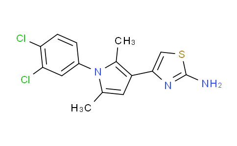 733030-76-7 | 2-Thiazolamine, 4-[1-(3,4-dichlorophenyl)-2,5-dimethyl-1H-pyrrol-3-yl]-