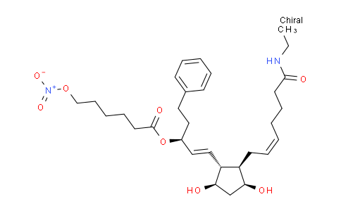 1194396-71-8 | 6-(Nitrooxy)-hexanoic acid, (1S,2E)-3-[(1R,2R,3S,5R)-2-[(2Z)-7-(ethylamino)-7-oxo-2-hepten-1-yl]-3,5-dihydroxycyclopentyl]-1-(2-phenylethyl)-2-propen-1-yl ester