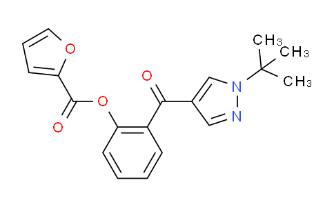 MC261P04 | 955961-65-6 | 2-{1-(tert-Butyl)-1H-pyrazol-4-ylcarbonyl}phenyl 2-furoate