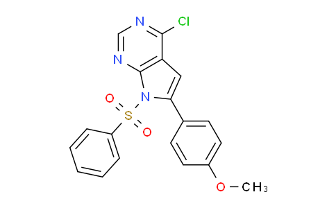 1649455-09-3 | 7-(benzenesulfonyl)-4-chloro-6-(4-methoxyphenyl)pyrrolo[2,3-d]pyrimidine