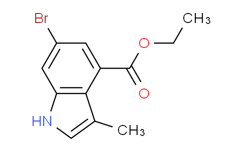 MC262T49 | 1638772-14-1 | ethyl 6-bromo-3-methyl-1H-indole-4-carboxylate