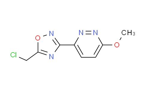 1694341-67-7 | 3-[5-(chloromethyl)-1,2,4-oxadiazol-3-yl]-6-methoxypyridazine