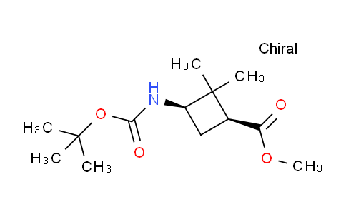1809088-76-3 | methyl (1S,3R)-3-(tert-butoxycarbonylamino)-2,2-dimethyl-cyclobutanecarboxylate