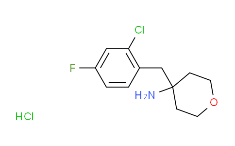 1820650-70-1 | 4-[(2-chloro-4-fluorophenyl)methyl]oxan-4-amine hydrochloride