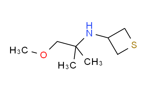 DY264H24 | 1849264-82-9 | N-(1-methoxy-2-methylpropan-2-yl)thietan-3-amine