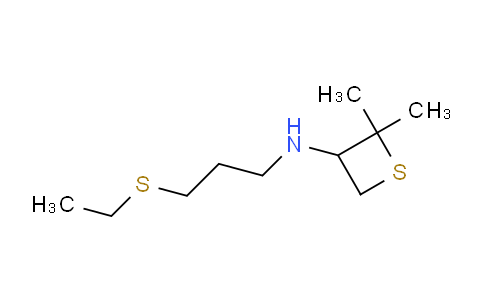 1865071-63-1 | N-[3-(乙硫基)丙基]-2,2-二甲基硫杂环丁烷-3-胺