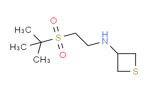 1873502-03-4 | N-[2-(2-甲基丙烷-2-磺酰基)乙基]硫杂环丁烷-3-胺