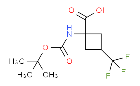 MC268T95 | 2306270-08-4 | 1-(tert-butoxycarbonylamino)-3-(trifluoromethyl)cyclobutanecarboxylic acid