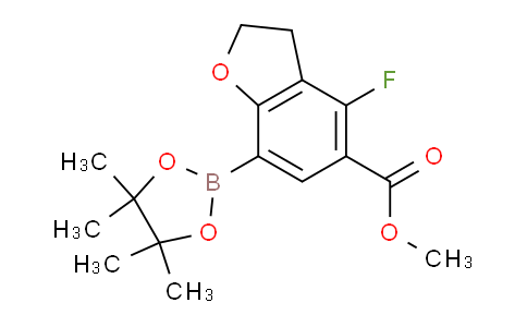 2414399-88-3 | methyl 4-fluoro-7-(4,4,5,5-tetramethyl-1,3,2-dioxaborolan-2-yl)-2,3-dihydrobenzofuran-5-carboxylate