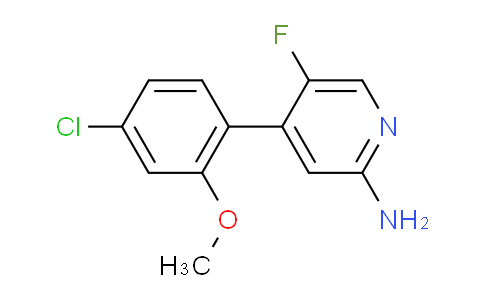 2650640-88-1 | 4-(4-chloro-2-methoxy-phenyl)-5-fluoro-pyridin-2-amine