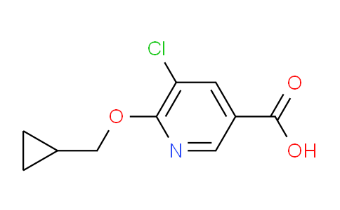 1019493-16-3 | 5-Chloro-6-(cyclopropylmethoxy)pyridine-3-carboxylic acid