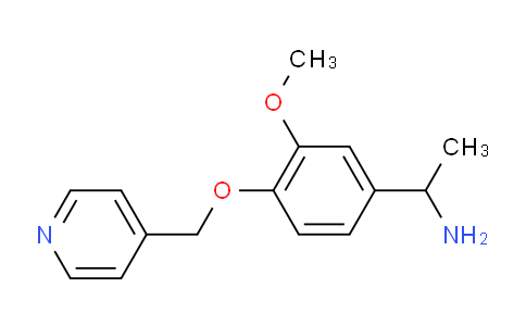 DY26E456 | 953753-59-8 | 1-{3-methoxy-4-[(pyridin-4-yl)methoxy]phenyl}ethan-1-amine