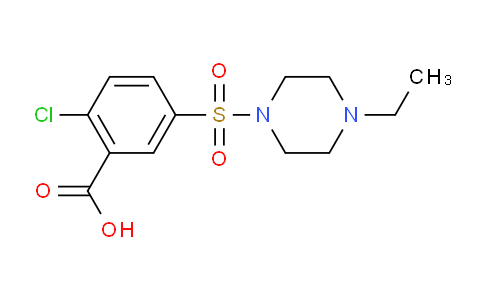 MC26G348 | 263897-19-4 | 2-氯-5-[(4-乙基哌嗪-1-基)磺酰基]苯甲酸