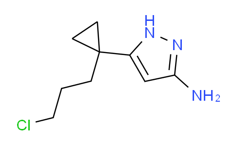 2574594-49-1 | 5-[1-(3-Chloropropyl)cyclopropyl]-1H-pyrazol-3-amine