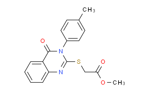MC26N599 | 28831-25-6 | methyl 2-{[3-(4-methylphenyl)-4-oxo-3,4-dihydroquinazolin-2-yl]sulfanyl}acetate