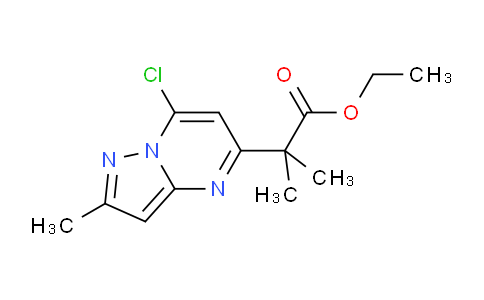 2387601-80-9 | ethyl 2-(7-chloro-2-methyl-pyrazolo[1,5-a]pyrimidin-5-yl)-2-methyl-propanoate
