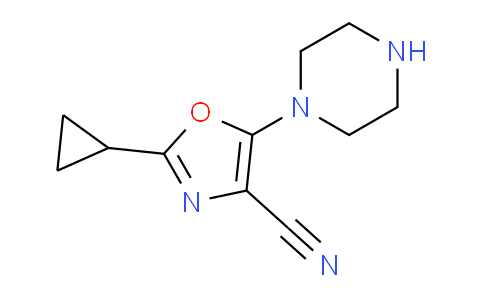 MC26T031 | 1050910-59-2 | 2-cyclopropyl-5-(piperazin-1-yl)-1,3-oxazole-4-carbonitrile