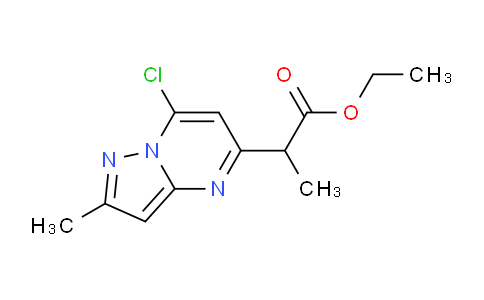 2387601-14-9 | ethyl 2-(7-chloro-2-methyl-pyrazolo[1,5-a]pyrimidin-5-yl)propanoate