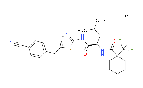 2925481-88-3 | (R)-N-(1-((5-(4-氰基苄基)-1,3,4-噻二唑-2-基)氨基)-4-甲基-1-氧代戊-2-基)-1-(三氟甲基)环己烷-1-甲酰胺