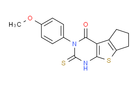 MC26U836 | 332145-18-3 | 11-(4-methoxyphenyl)-10-sulfanyl-7-thia-9,11-diazatricyclo[6.4.0.02,?]dodeca-1(8),2(6),9-trien-12-one