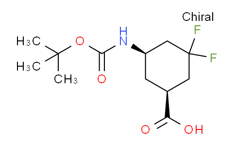 2055114-69-5 | (1S,5R)-5-(叔丁氧羰基氨基)-3,3-二氟环己烷甲酸