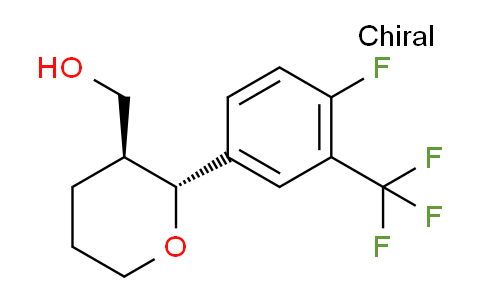 1808406-93-0 | [(2R,3S)-2-[4-fluoro-3-(trifluoromethyl)phenyl]oxan-3-yl]methanol