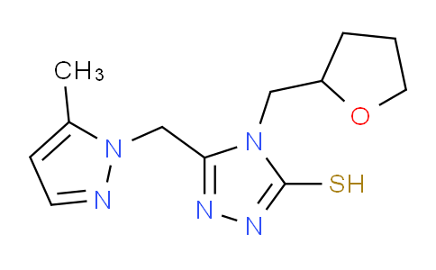 1005651-99-9 | 5-(5-methyl-1H-pyrazol-1-yl)methyl-4-(oxolan-2-yl)methyl-4H-1,2,4-triazole-3-thiol