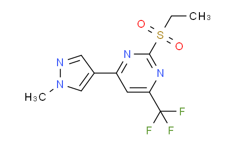 1005678-64-7 | 2-(ethanesulfonyl)-4-(1-methyl-1H-pyrazol-4-yl)-6-(trifluoromethyl)pyrimidine