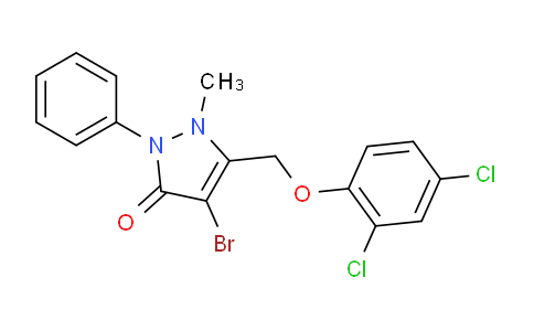 1024052-48-9 | 3-((2,4-Dichlorophenoxy)methyl)-4-bromo-2-methyl-1-phenyl-3-pyrazolin-5-one