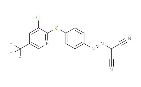 DY274F56 | 1025580-67-9 | ((4-(3-Chloro-5-(trifluoromethyl)-2-pyridylthio)phenyl)diazenyl)methane-1,1-dicarbonitrile