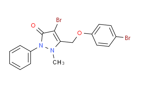 1024081-72-8 | 4-Bromo-3-((4-bromophenoxy)methyl)-2-methyl-1-phenyl-3-pyrazolin-5-one