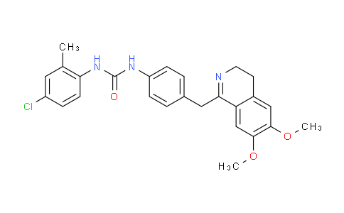 1022803-59-3 | 1-(4-chloro-2-methylphenyl)-3-[4-[(6,7-dimethoxy-3,4-dihydroisoquinolin-1-yl)methyl]phenyl]urea