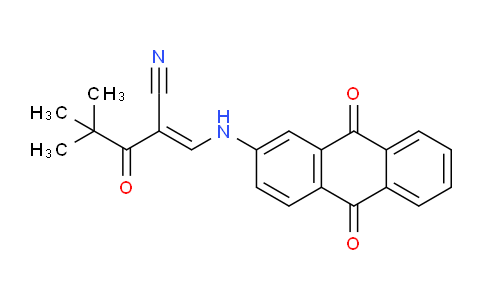 DY275C19 | 1025179-49-0 | 2-[[(9,10-dioxoanthracen-2-yl)amino]methylidene]-4,4-dimethyl-3-oxopentanenitrile